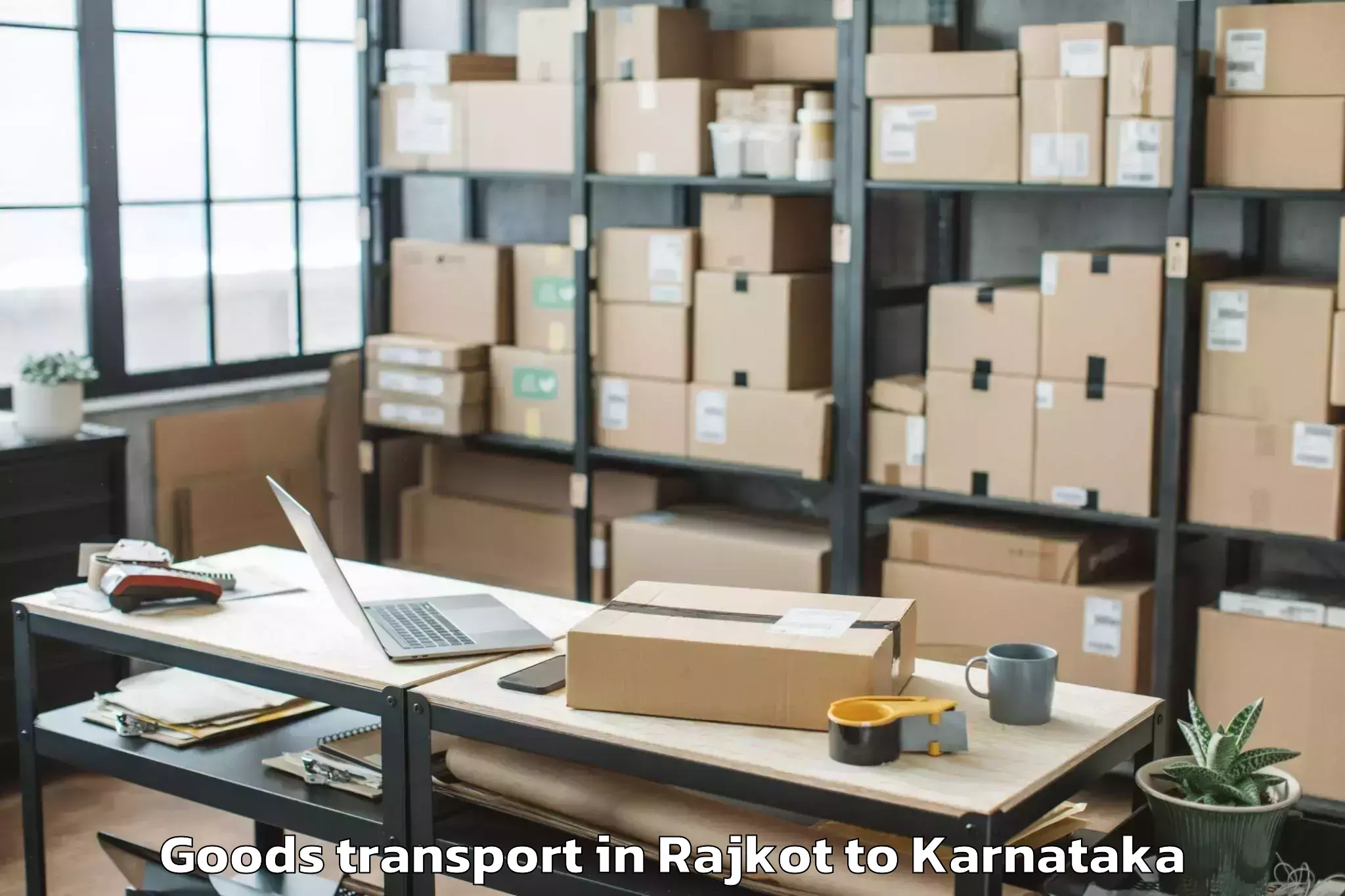 Get Rajkot to Bajpe Airport Ixe Goods Transport